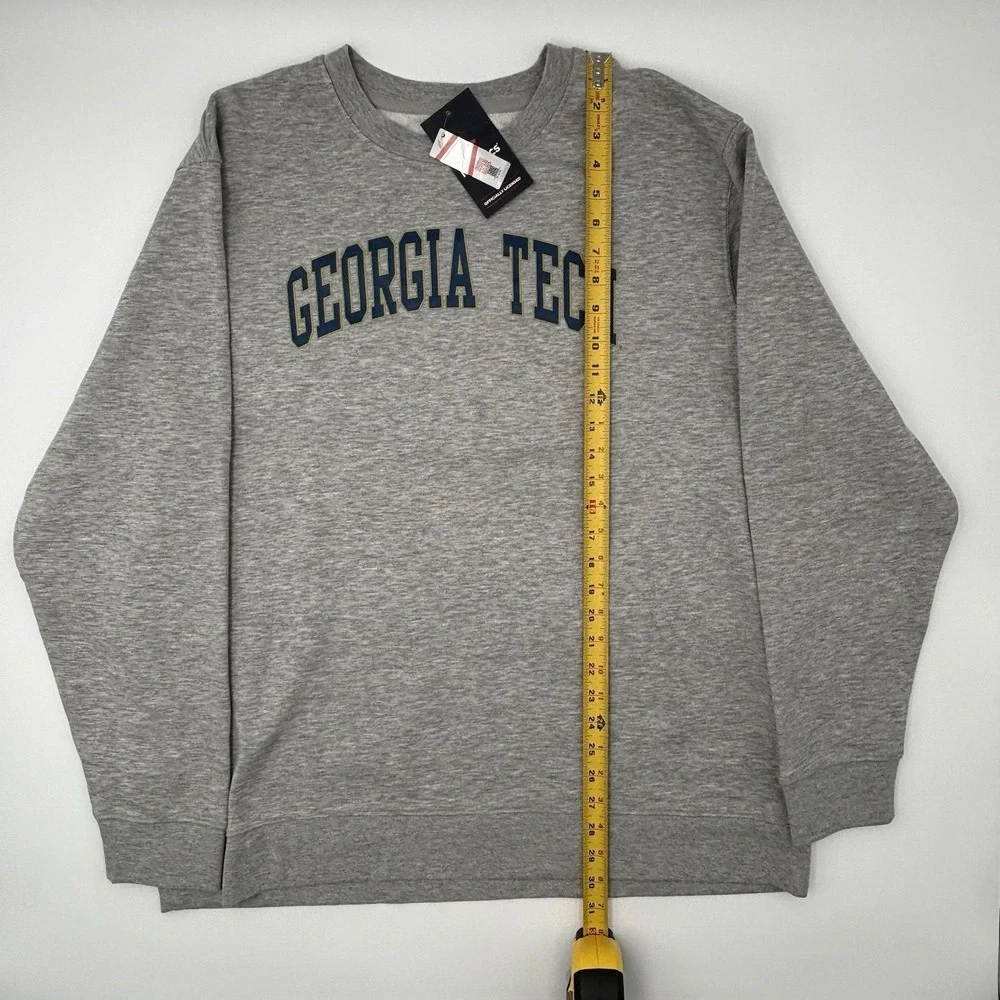 Georgia Tech Yellow Jackets Fanatics Crewneck Sweatshirt Gray Men's 2XL NWT